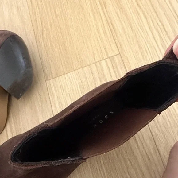 Sandro Brown Suede Women's Boots - Picture 5 of 6